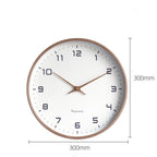 Minimalist Wooden Wall Clock with Silent Movement
