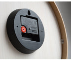 Minimalist Wooden Wall Clock with Silent Movement