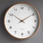 Minimalist Wooden Wall Clock with Silent Movement