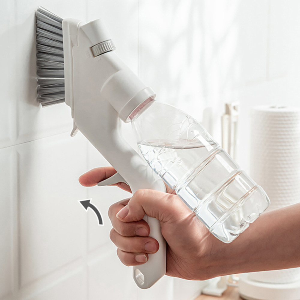 4-in-1 Bathroom Cleaning Brush with Soap Dispenser