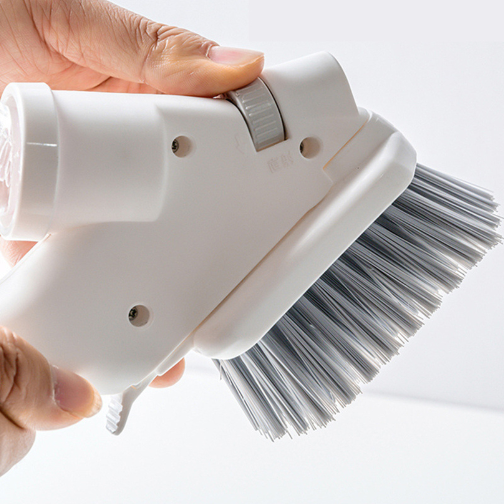 4-in-1 Bathroom Cleaning Brush with Soap Dispenser