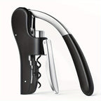 Ergonomic Lever Corkscrew Wine Opener with Effort-Saving Mechanism