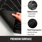 Half Round Rubber Door Mat with Anti-Slip Backing