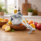 Manual Citrus Juicer with Heavy-Duty Lever and Aluminum Press