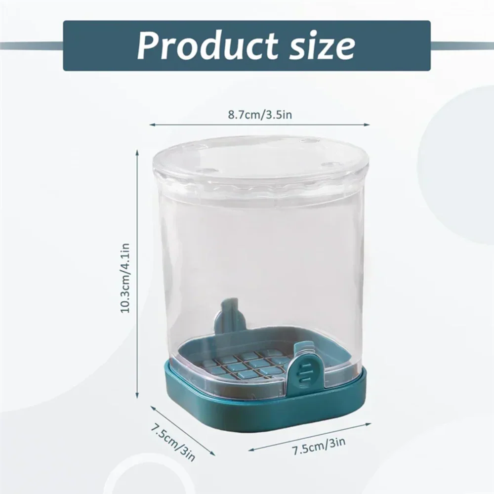 Fruit Slicer with Collection Container and Interchangeable Stainless Steel Blades