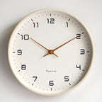 Minimalist Wooden Wall Clock with Silent Movement