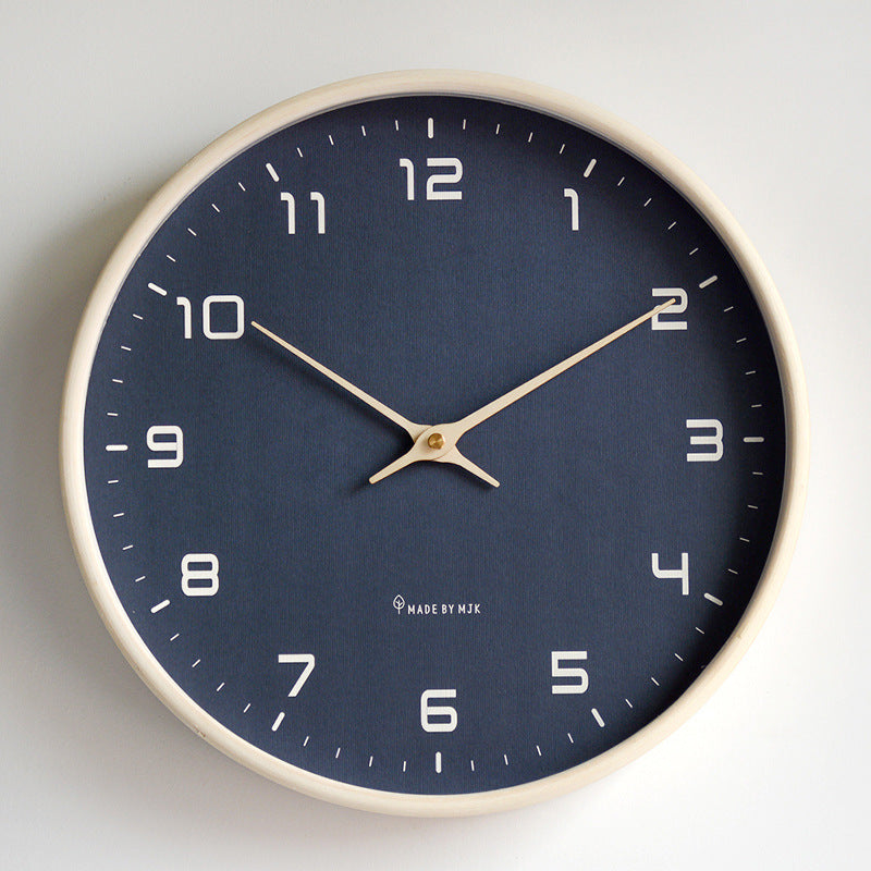 Minimalist Wooden Wall Clock with Silent Movement