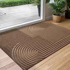 Water Absorbent Door Mat with Anti-Slip Backing and Quick-Dry Design