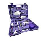 9-Piece Garden Tool Set with Pruning Shears, Hand Rake, Trowel and Weeder