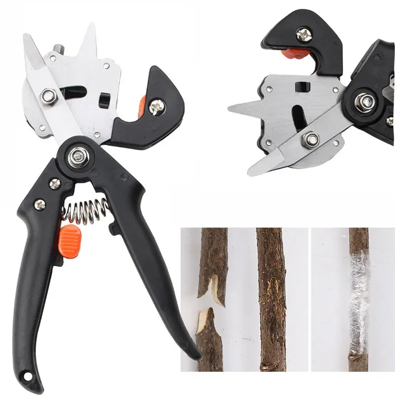 Professional Grafting Tool Kit with Pruning Shears, Replaceable Blades and Carry Case