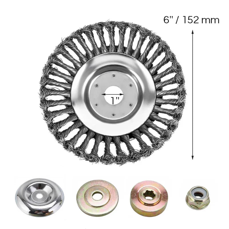Universal Steel Wire Brush Cutter Head for Trimmer