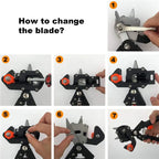 Professional Grafting Tool Kit with Pruning Shears, Replaceable Blades and Carry Case
