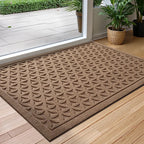 Water Absorbent Door Mat with Anti-Slip Backing and Quick-Dry Design