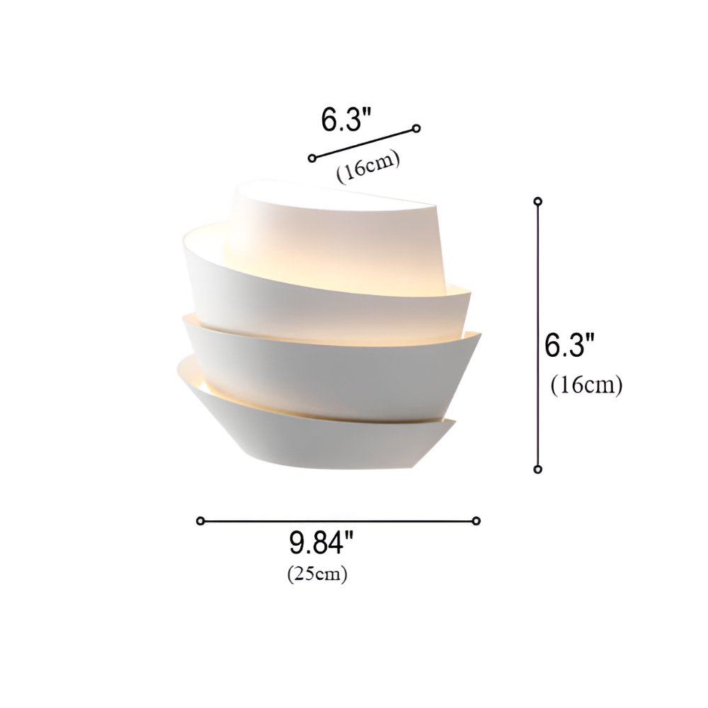 Modern Scandinavian LED Wall Lamp with Layered Design