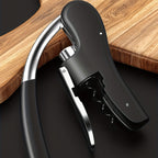 Ergonomic Lever Corkscrew Wine Opener with Effort-Saving Mechanism