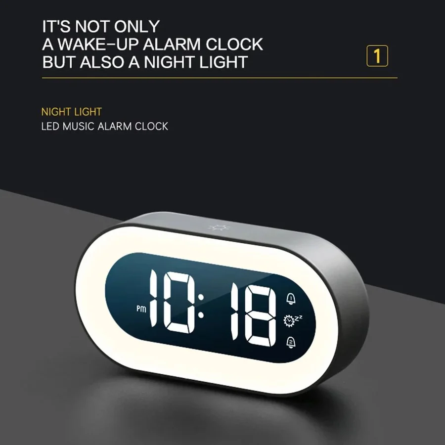 Sunrise Alarm Clock with LED Light and USB Power