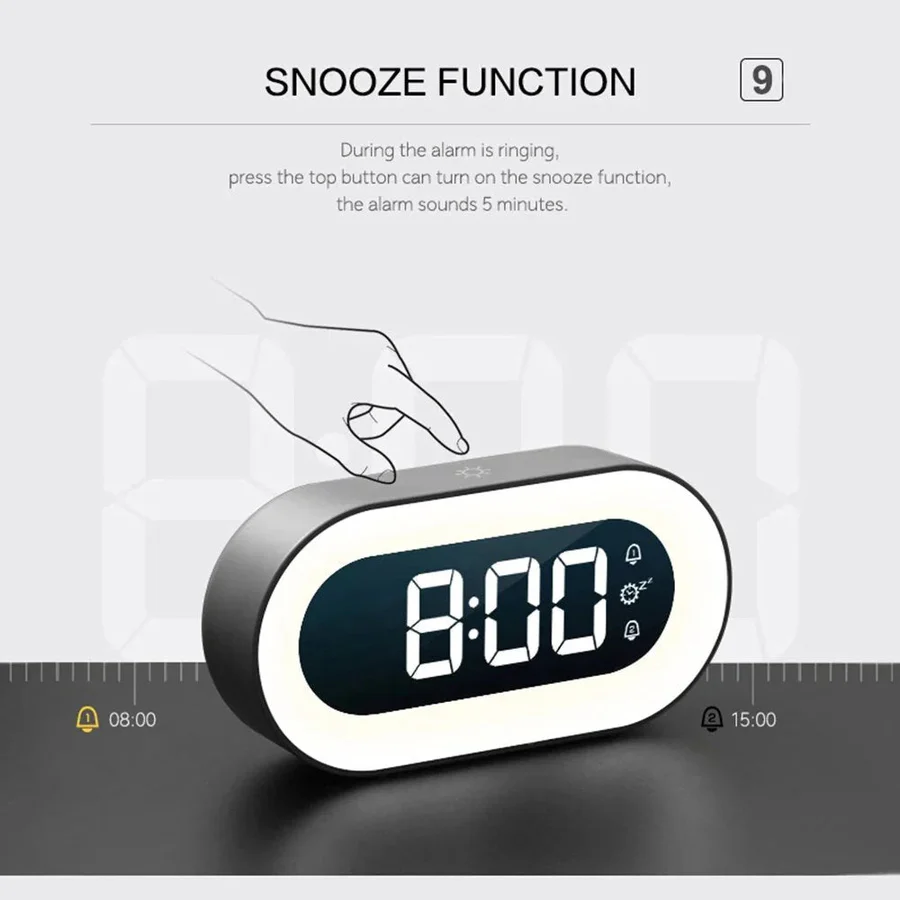 Sunrise Alarm Clock with LED Light and USB Power