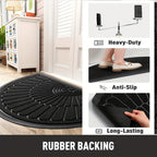 Half Round Rubber Door Mat with Anti-Slip Backing