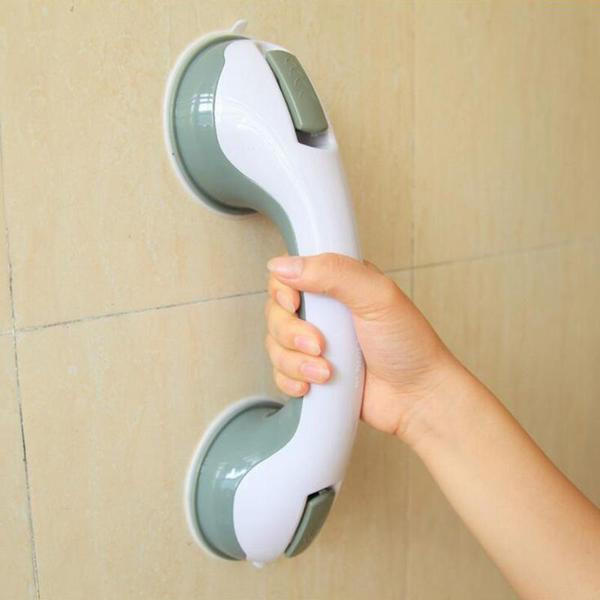 Bathroom Safety Grab Bar with Suction Cups and Anti-Slip Handle